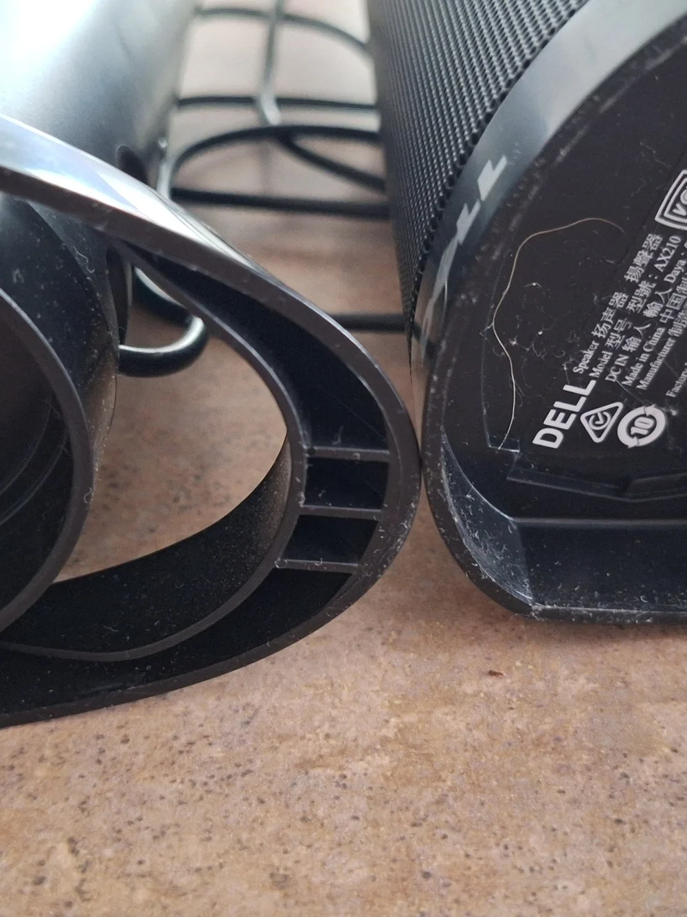Dell Black USB Computer Speakers - Pair - AX210 REV A02 - OEM